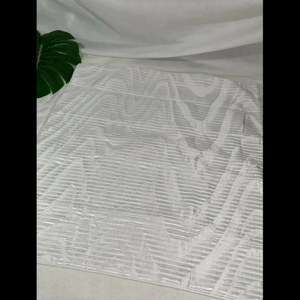 NIB Hotel Collection Moire Quilted (1) Euro European Sham Pillow Case‎